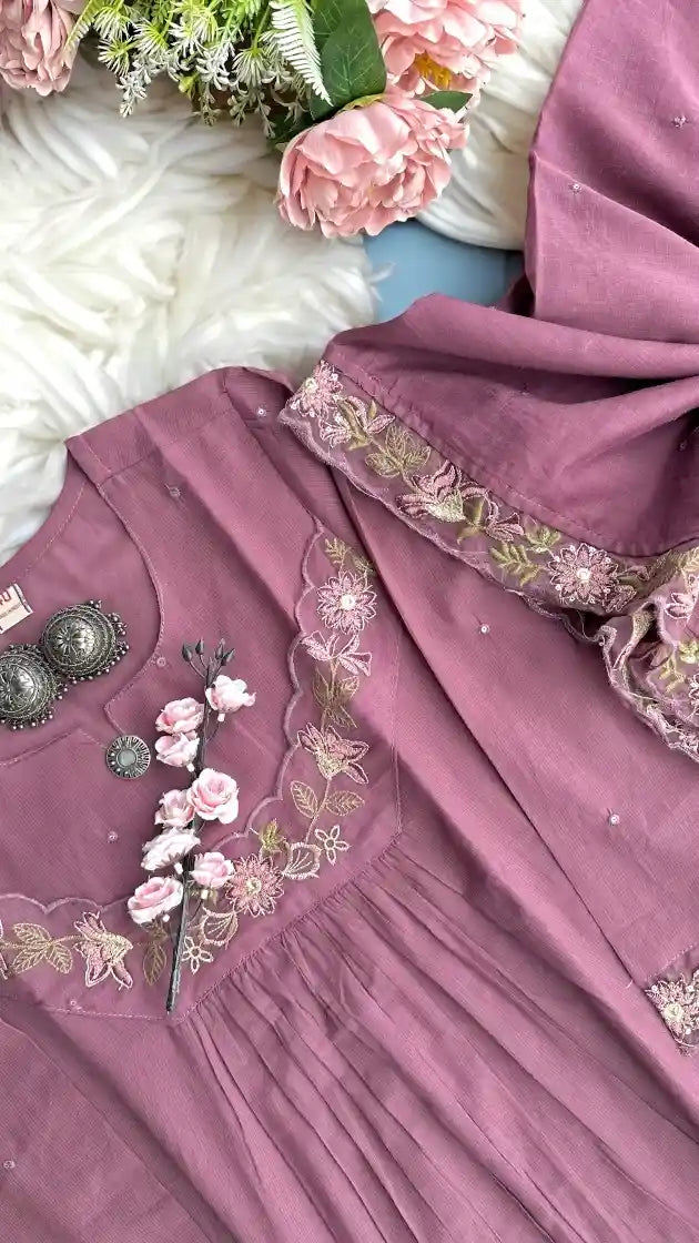 Gulbahaar Mauve Meher Suit Set