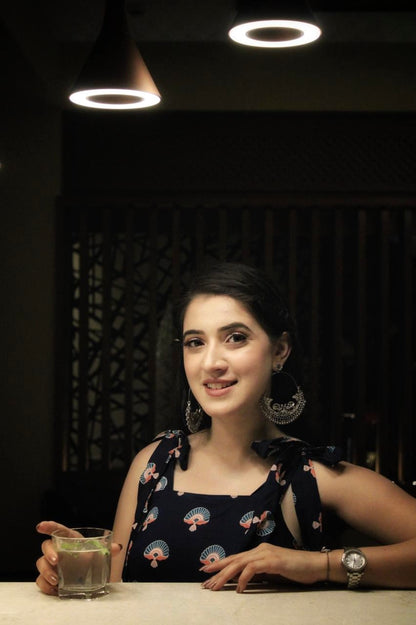 Vaasavi's Swedish Blue Twirl Dress