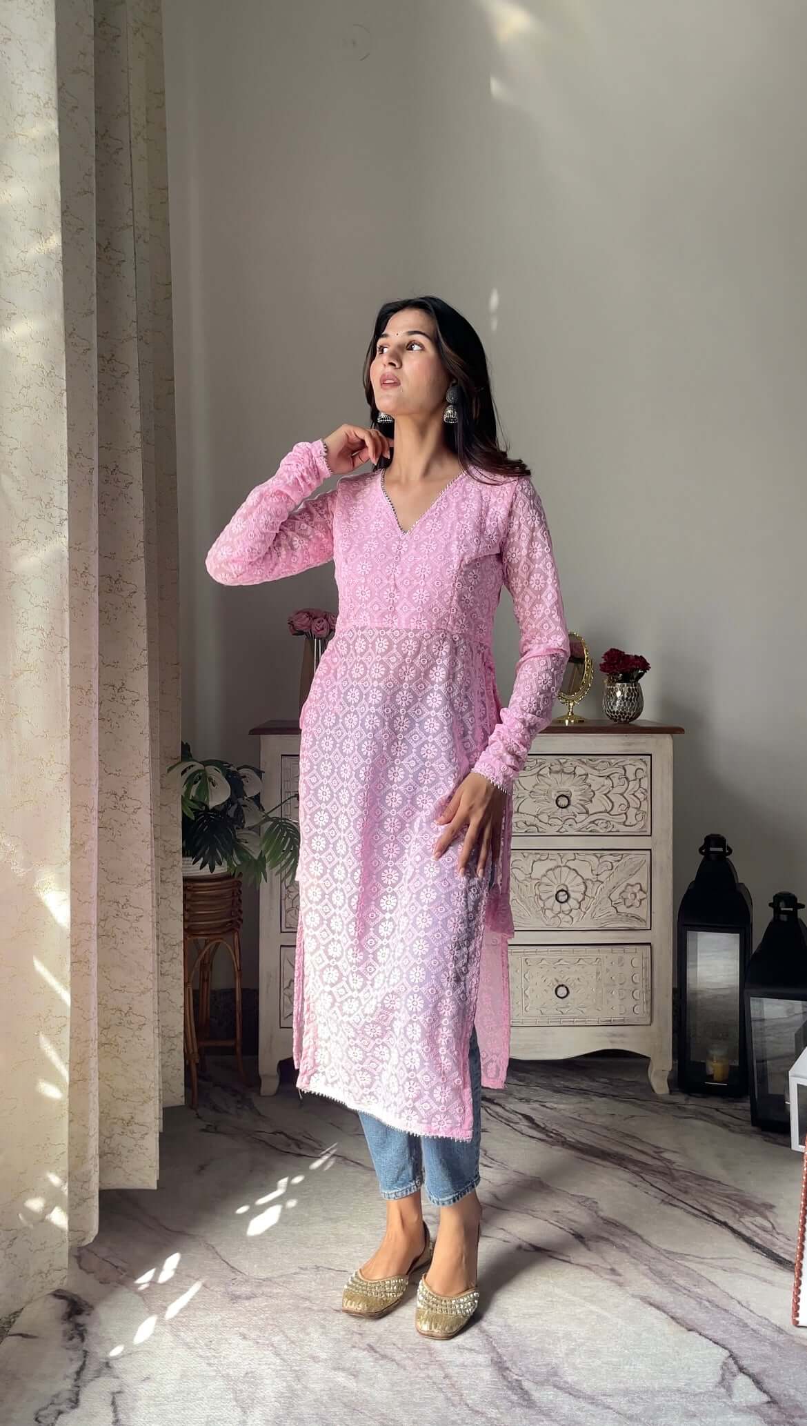 Swati's Pretty In Pink Gulnaz Kurta