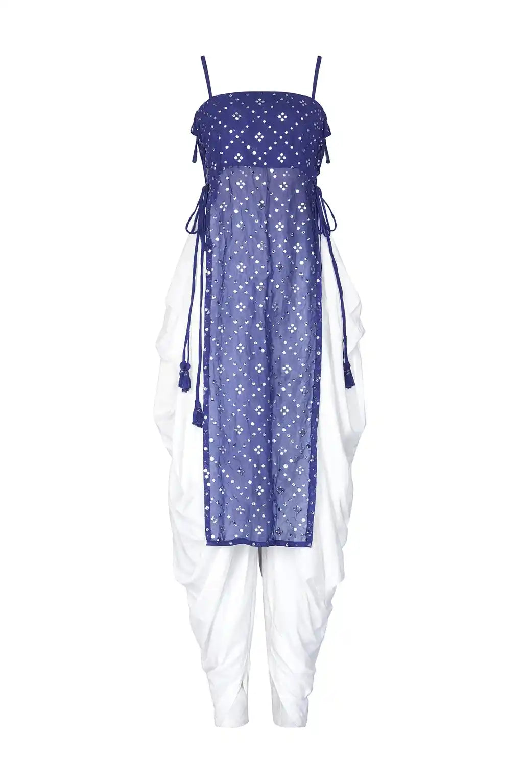 Rosebloom Blue Dori Gulnaz Kurta