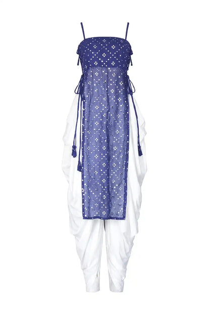 Rosebloom Blue Dori Gulnaz Kurta