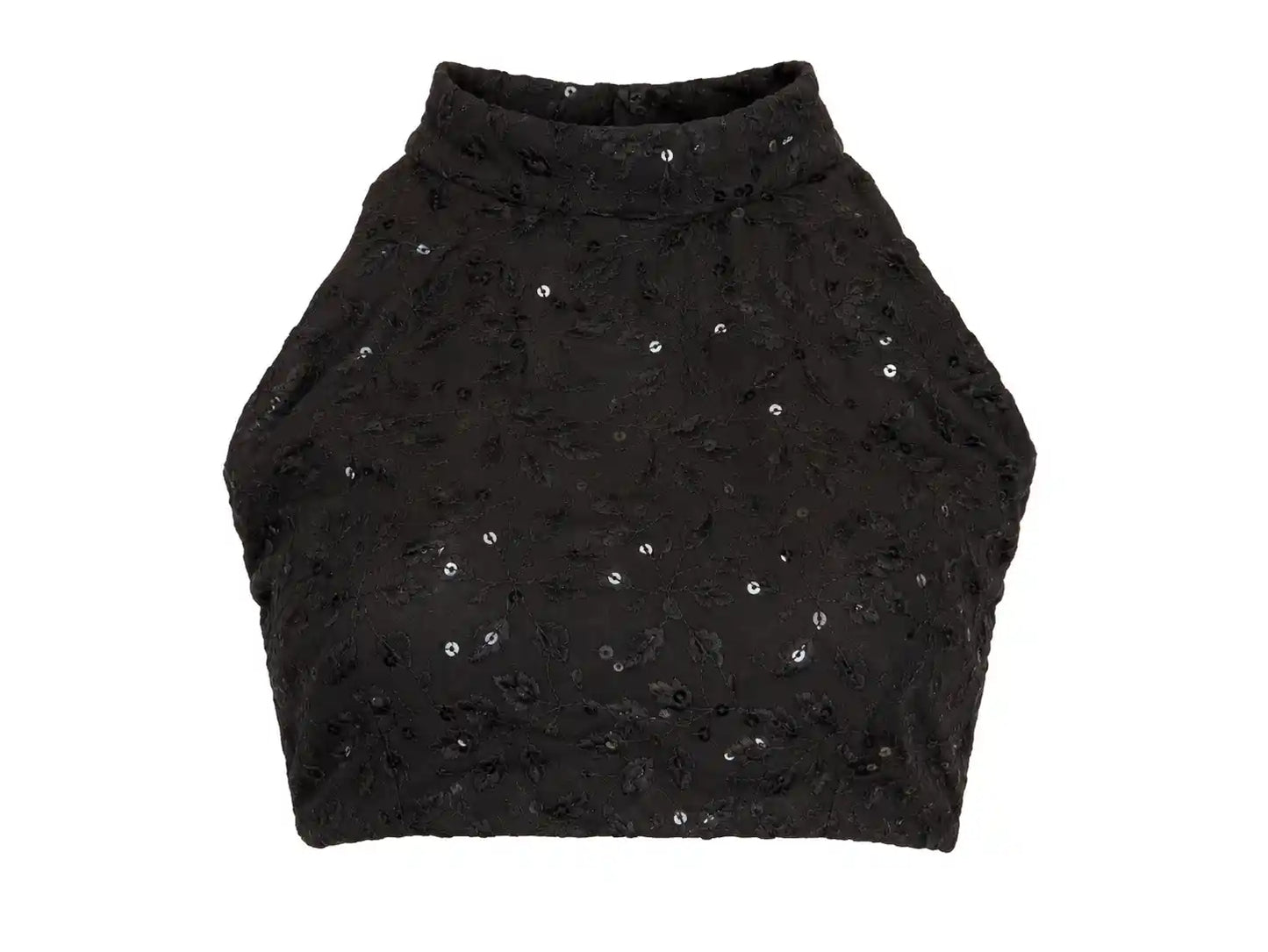 Midnight Spark Sequin Blouse