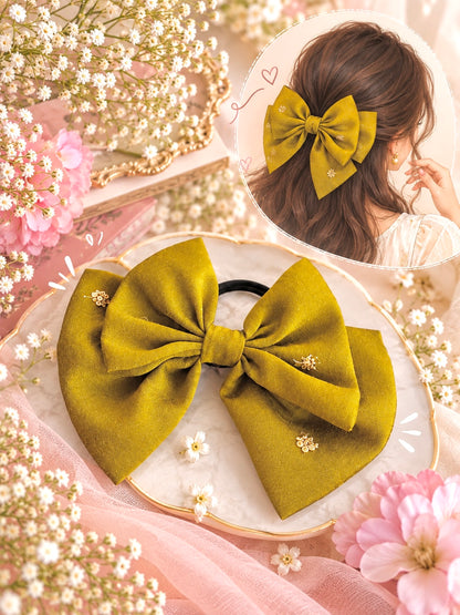 Olive Green Bow Tie