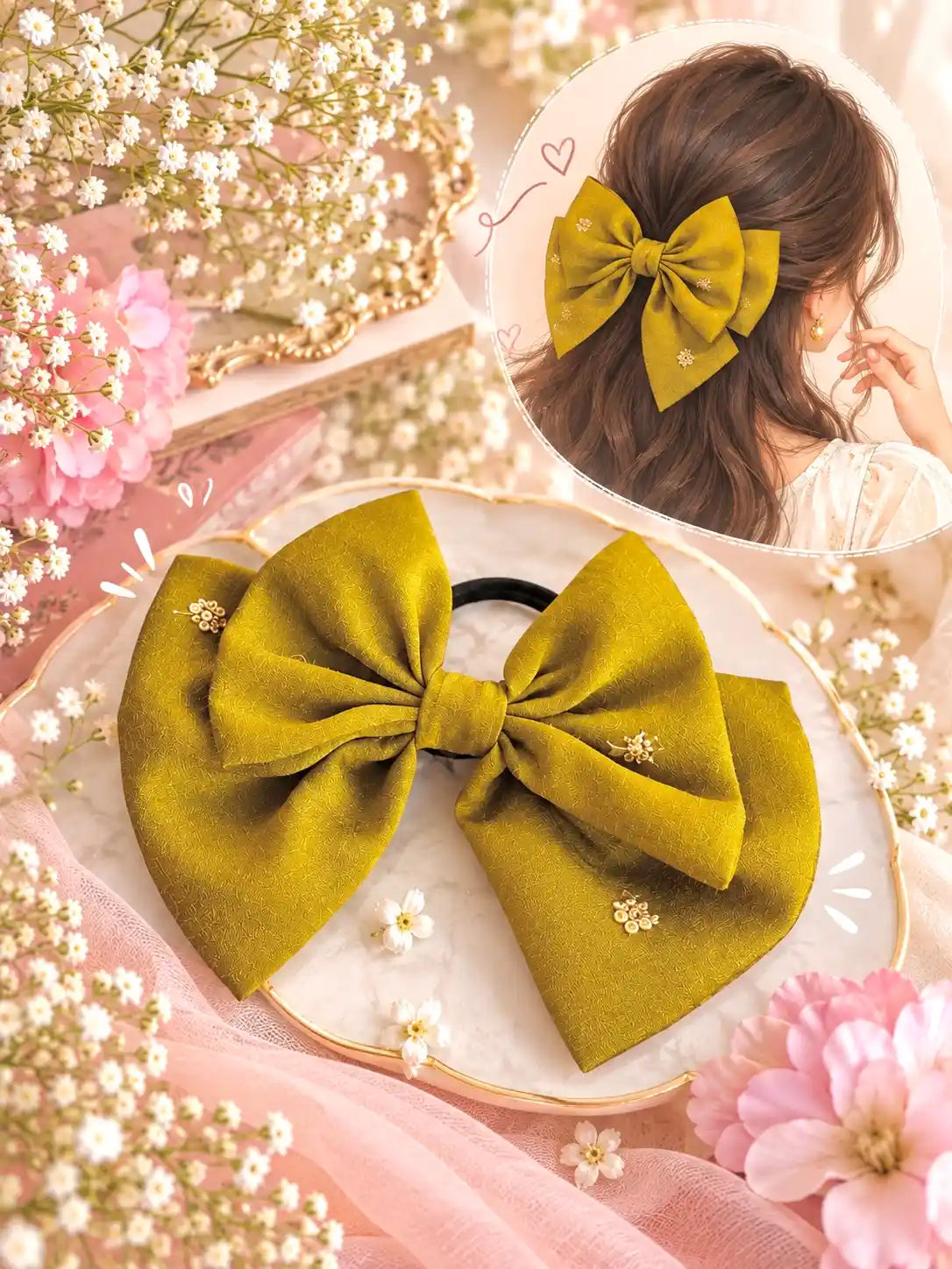 Olive Green Bow Tie