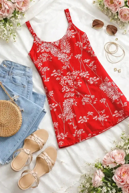 Crimson Red Naaz Chikan Short Kurta