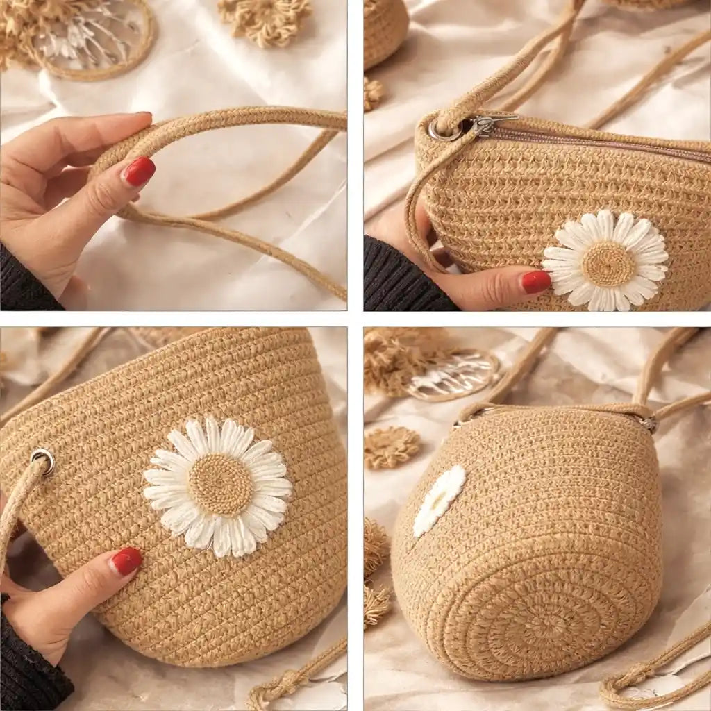 Boho Floral Embroidered Handbag