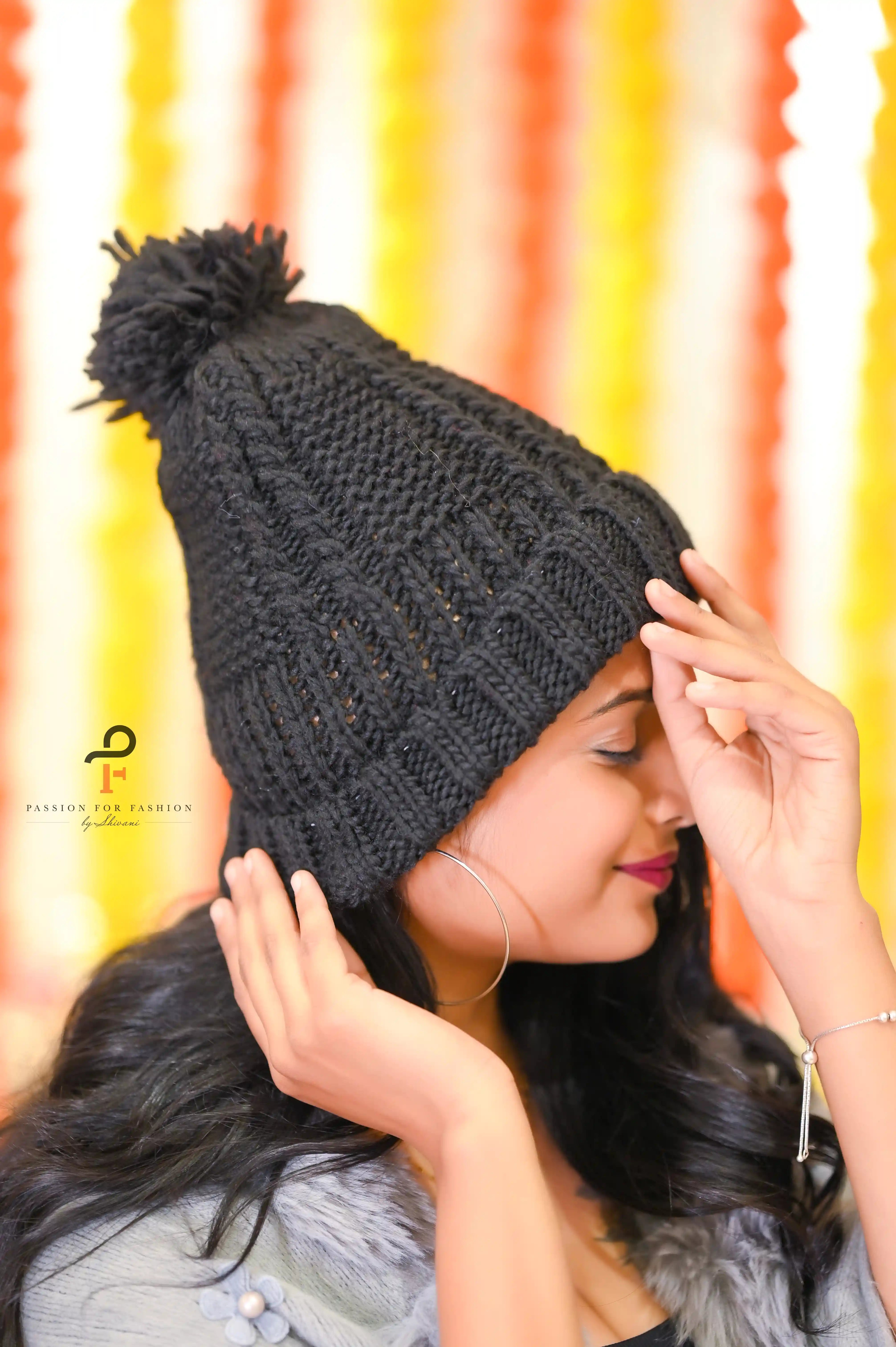 Soft Black Winter Cap