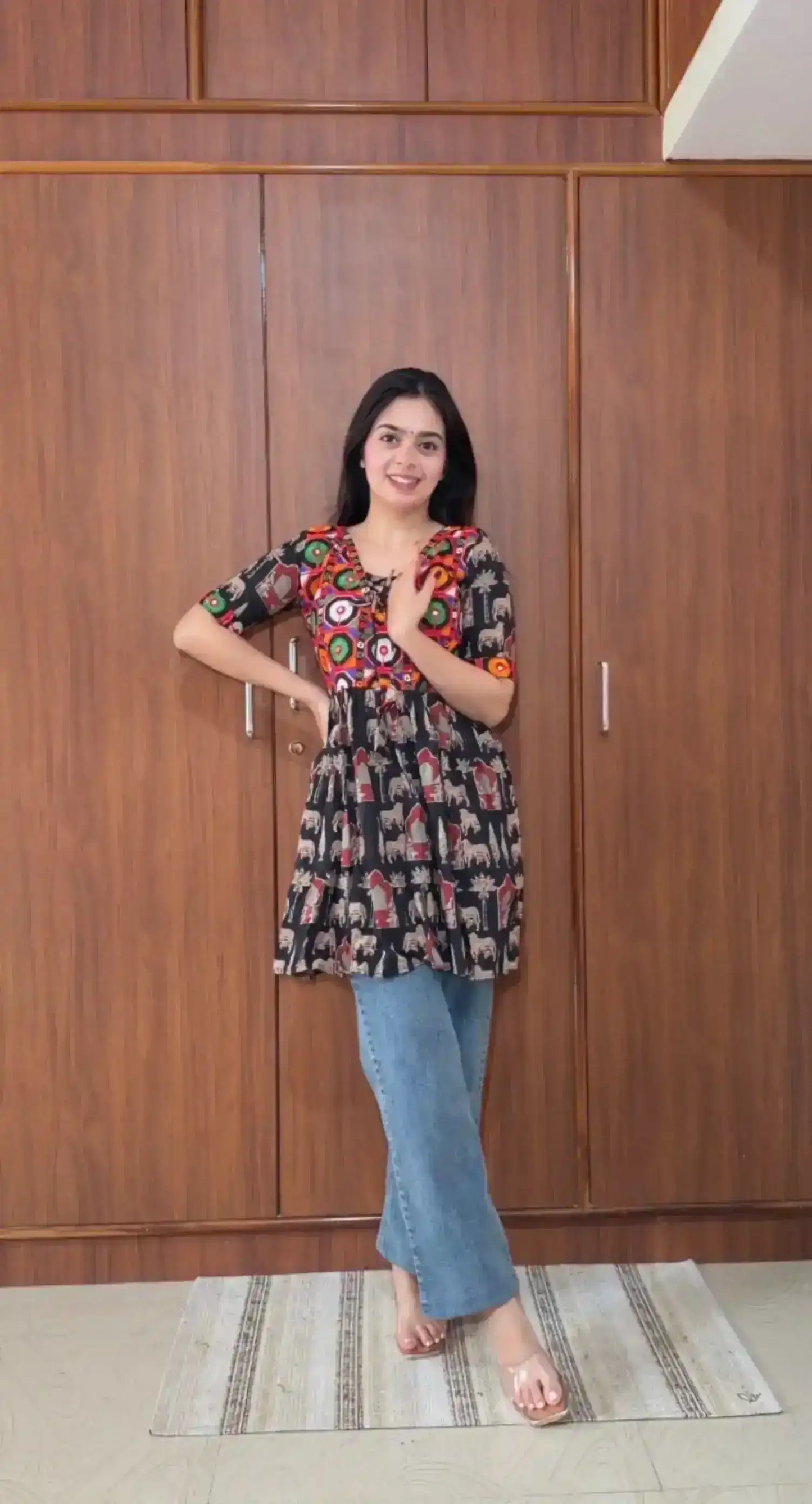 Sindhura Handcrafted Ajrakh Kurta