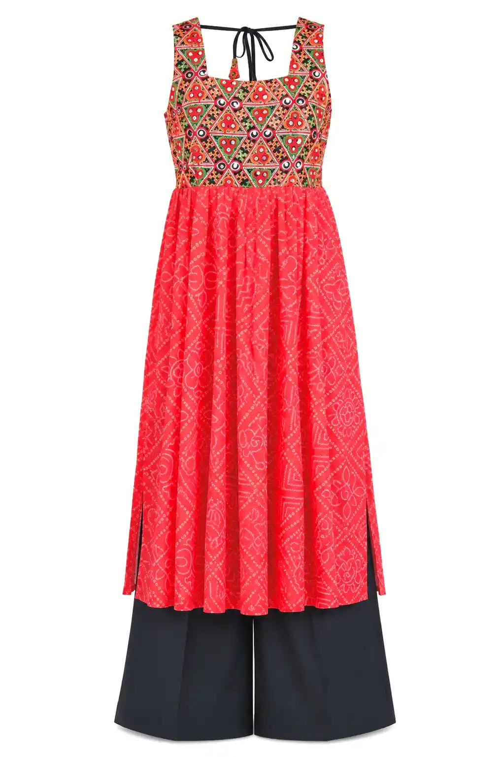 Bloom Bandhej Gulnaz Gamti Kurta