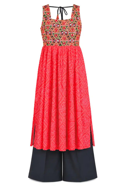 Bloom Bandhej Gulnaz Gamti Kurta