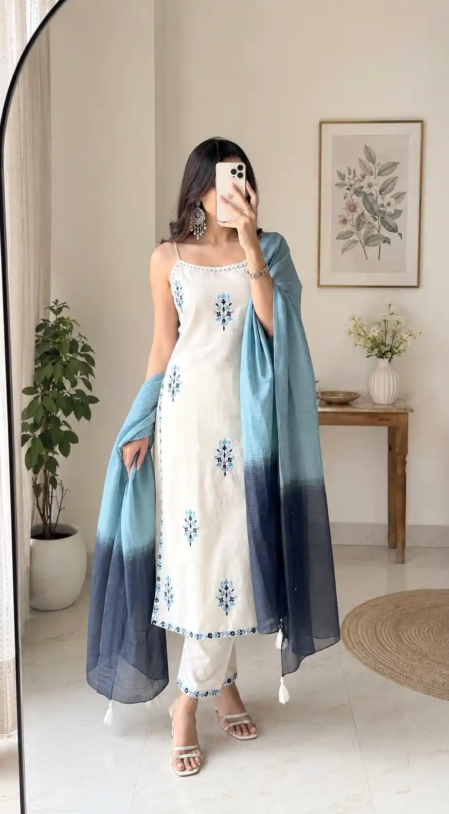 Embroidered Meher Suit Set