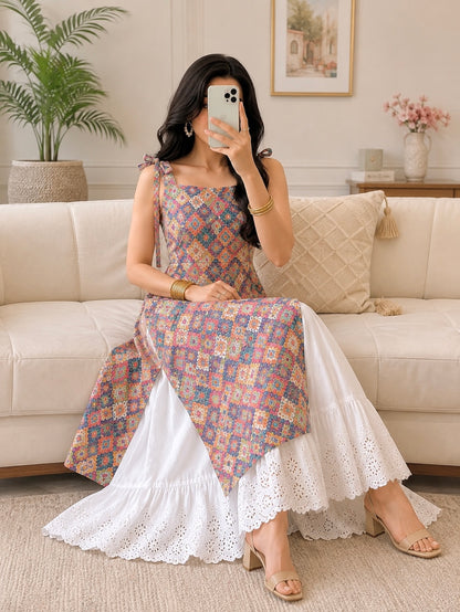 Gulnaz Multicolor Printed Boho Kurta