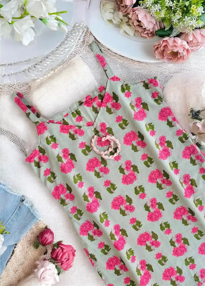Jaipuri Contrast Convertible Kurti