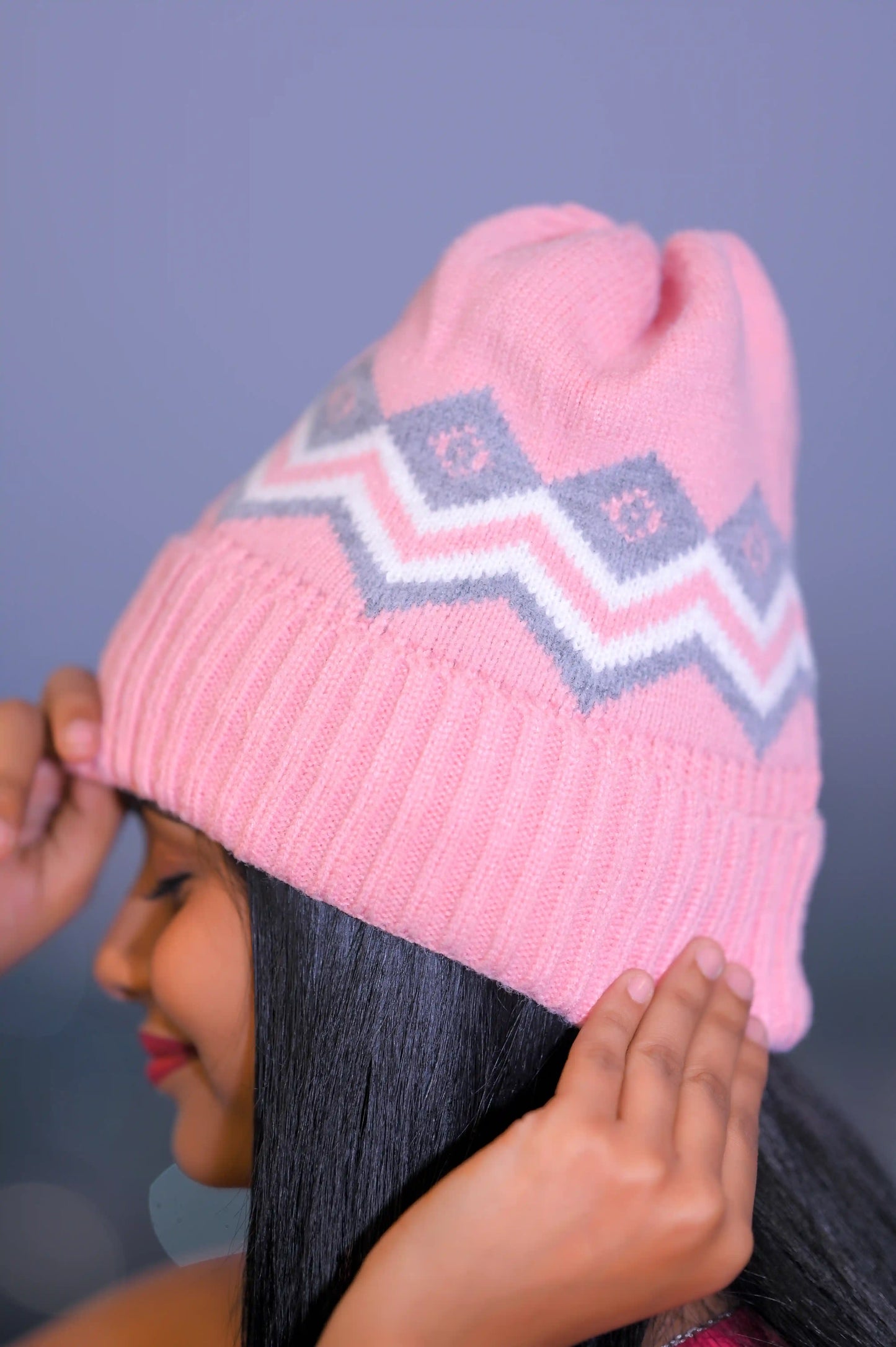 Cutest Peach Winter Cap