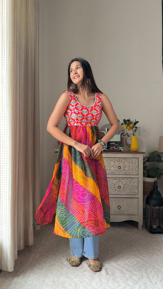 Swati’s Rangreza Back-Tie Kurti