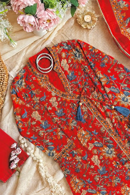 Gulnar Handblock Meher Suit Set