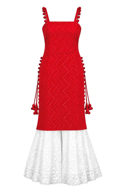 Ruby Red Embroidered Gulnaz Kurta