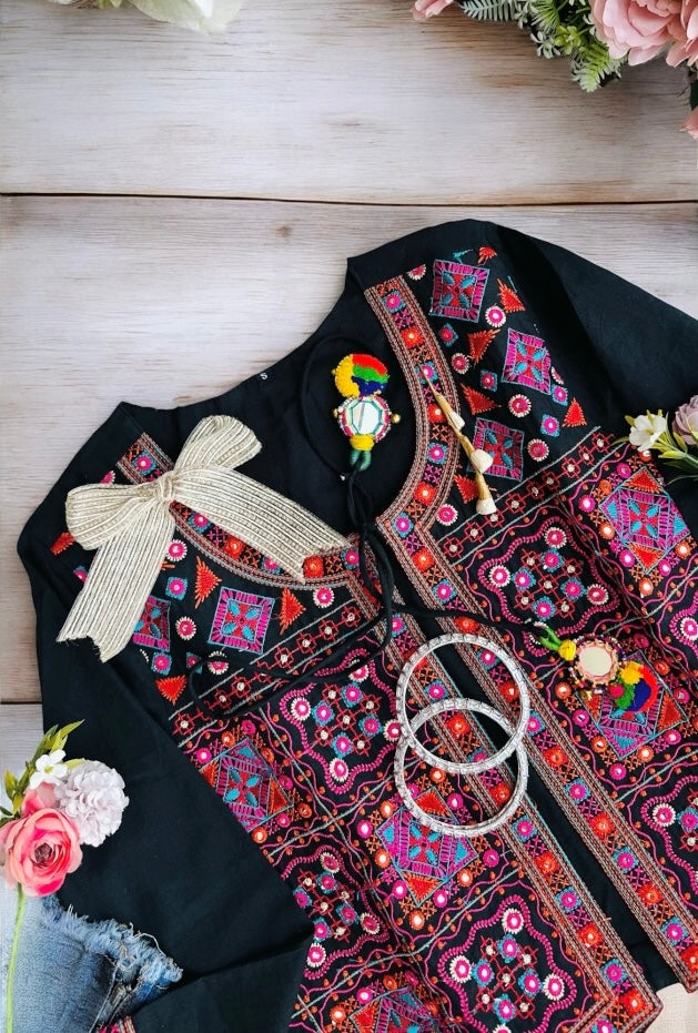 Multi Jaipuri Embroidered Jacket