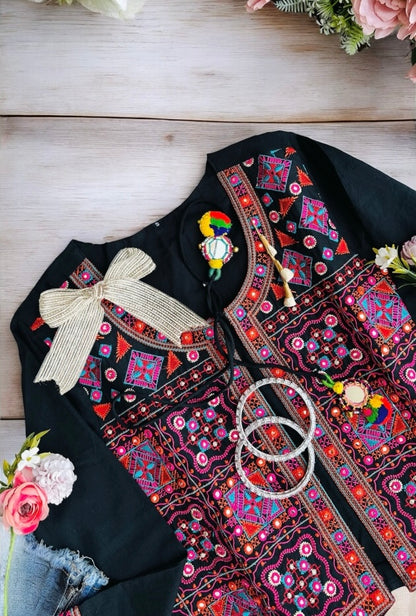 Multi Jaipuri Embroidered Jacket