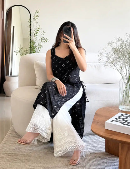 Shefali’s Twilight Black Gulnaz Kurta