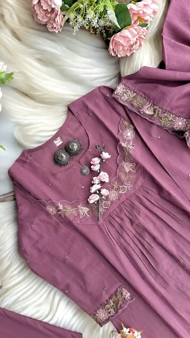 Gulbahaar Mauve Meher Suit Set