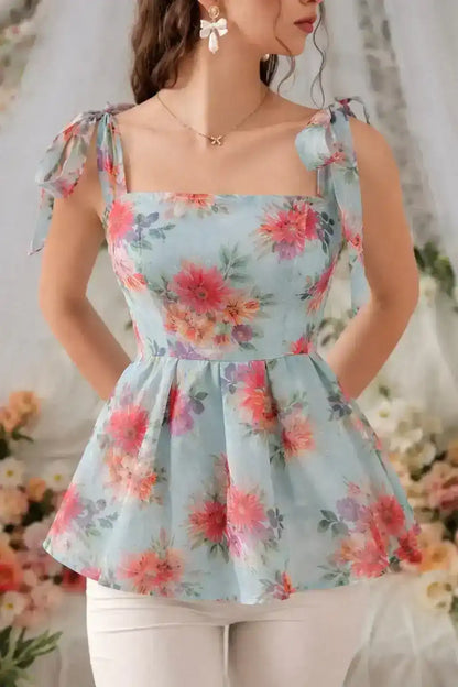 Bluebell Bloom Organza Top
