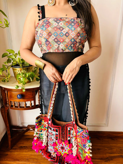 Snehal’s Embroidered Black Gulnaz Kurta