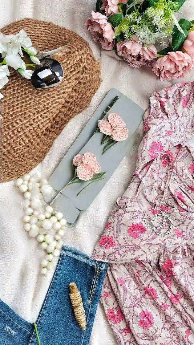 Gulabo Garden Tiered Tunic