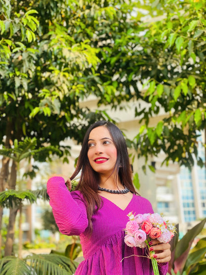Blush MulMul Gulnaz Peplum Top