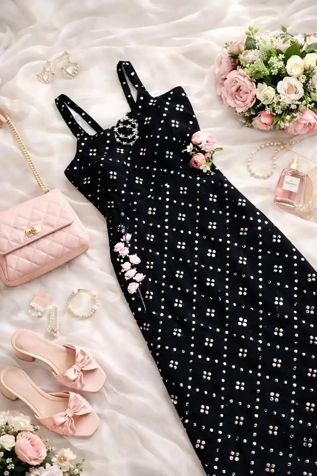 Juli’s Black Embroidered Gulnaz Kurta