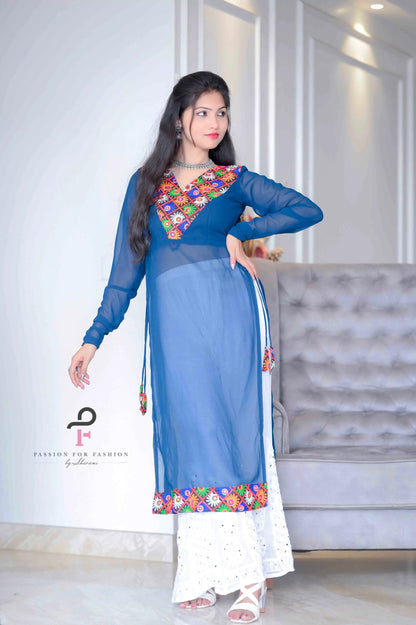 Charm Gamti Gulnaz Embroidered Kurta