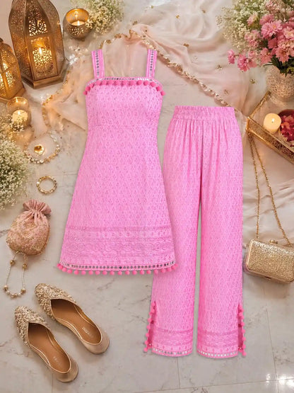 Swati's Pretty In Pink Cord Ensemble
