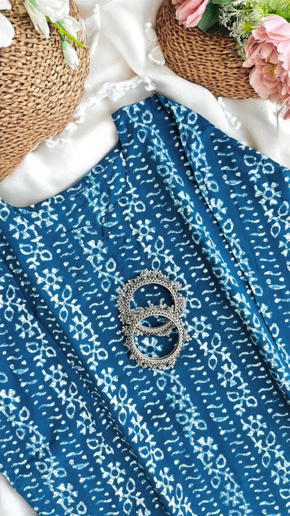 Classic Blue Indigo Short Kurta
