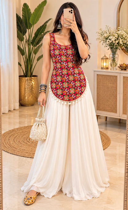 Gamti Gulnaz Multi Embroidered Top