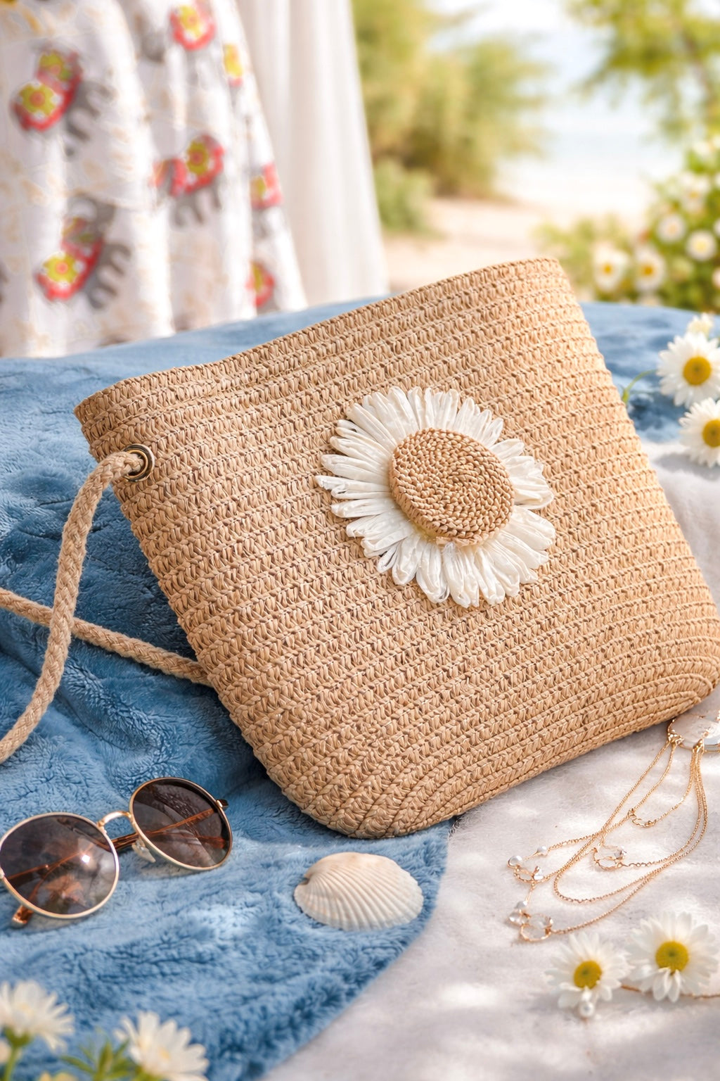 Boho Floral Embroidered Handbag