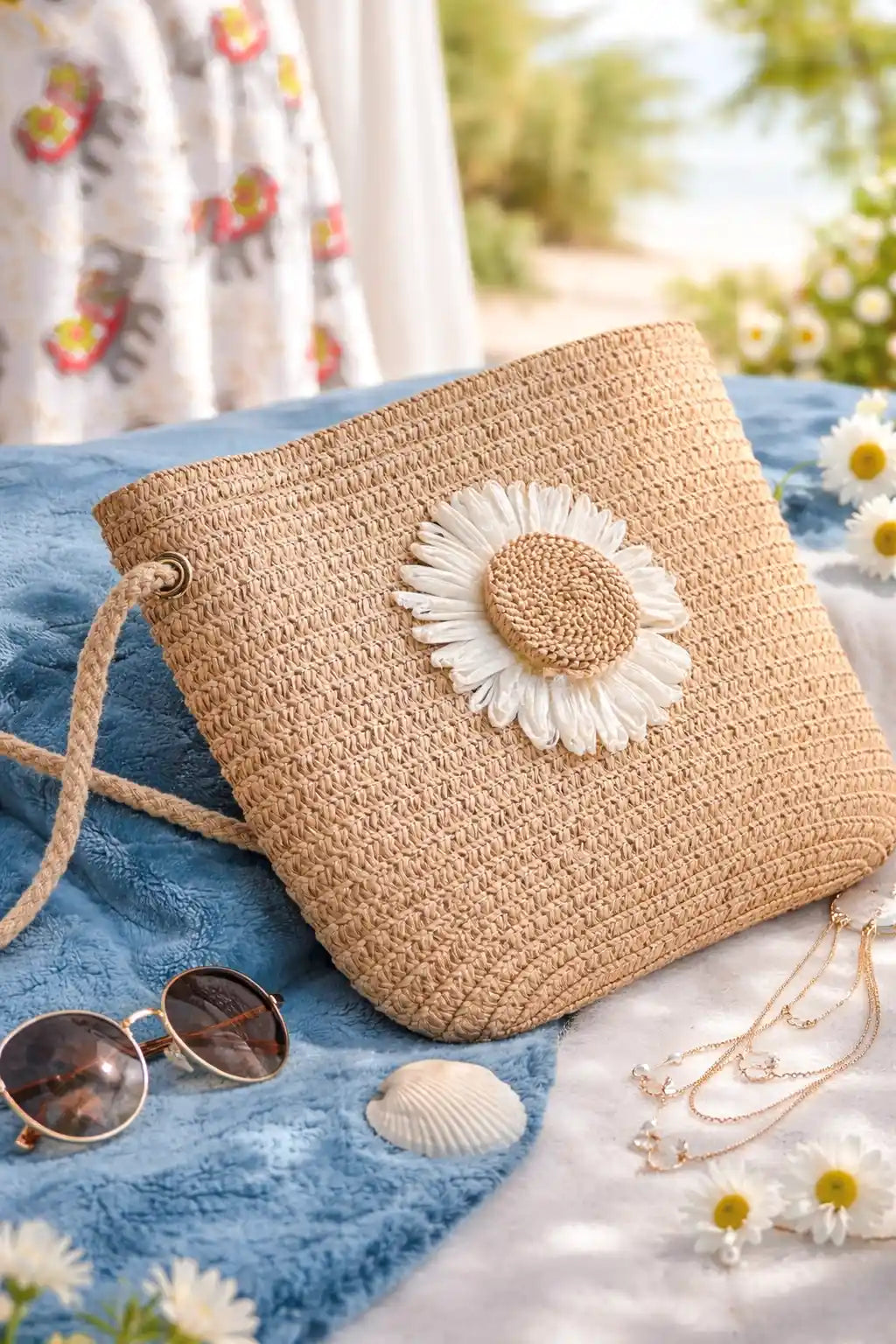 Boho Floral Embroidered Handbag