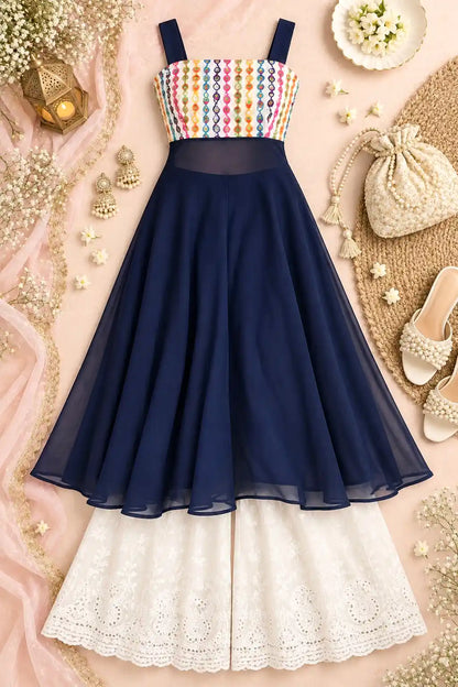 Surabhi's Gamti Blue Gulnaz Anarkali