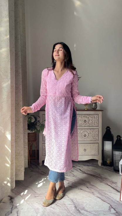 Swati's Pretty In Pink Gulnaz Kurta