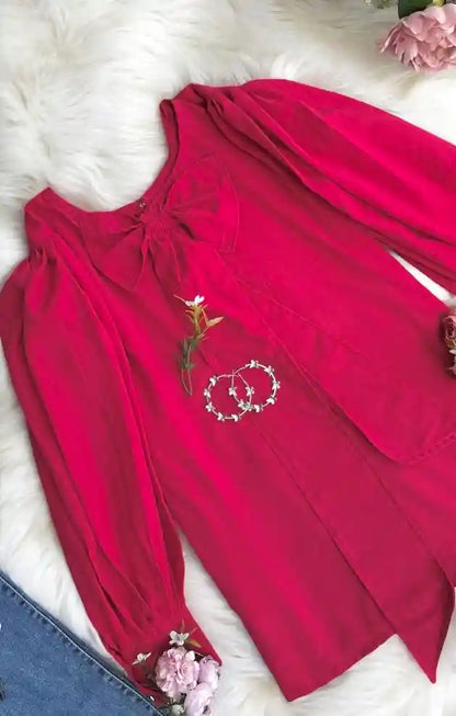 Pretty Pink Bow Top