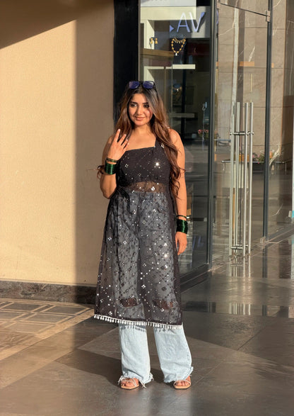 Muskan’s Mirror Embroidered Gulnaz Kurta