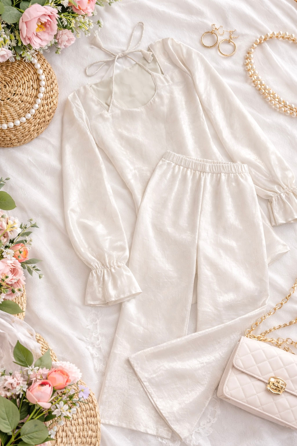 Ivory Tie Back Gulnaz Set