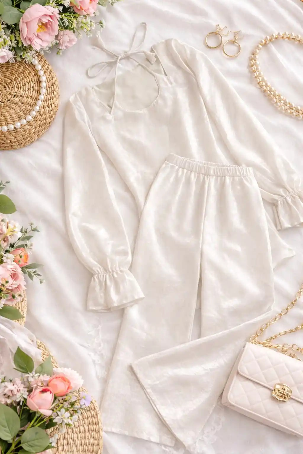 Ivory Tie Back Gulnaz Set