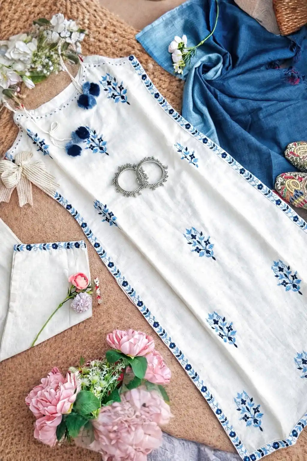 Embroidered Meher Suit Set