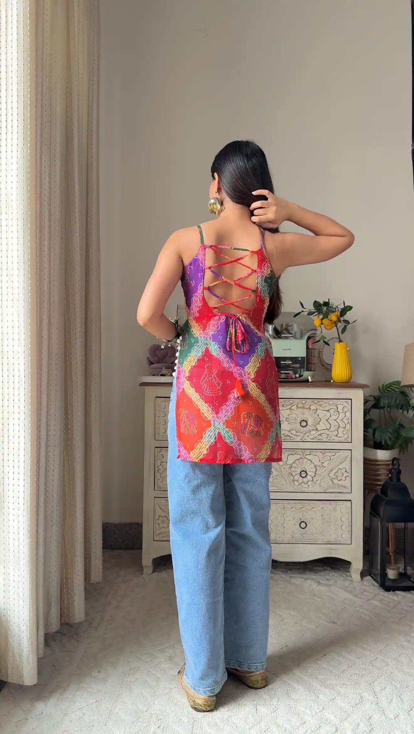 Bandhani Charm Back - Tie Top - Passion for Fashion by Shivani