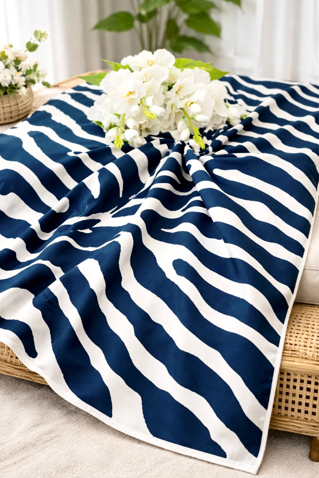 Zebra Printed All Season Long Jaipuri Blanket