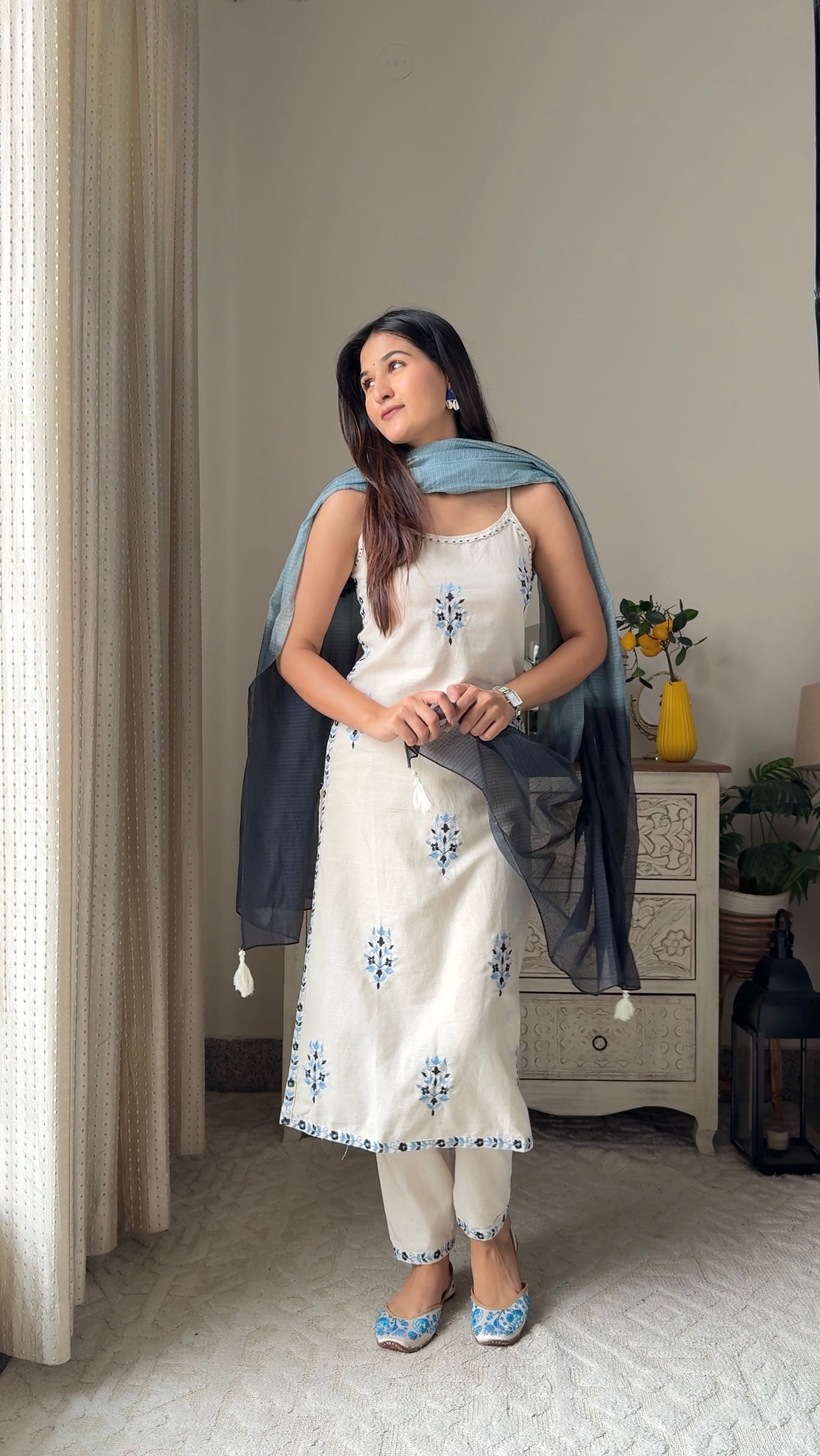 Embroidered Meher Suit Set