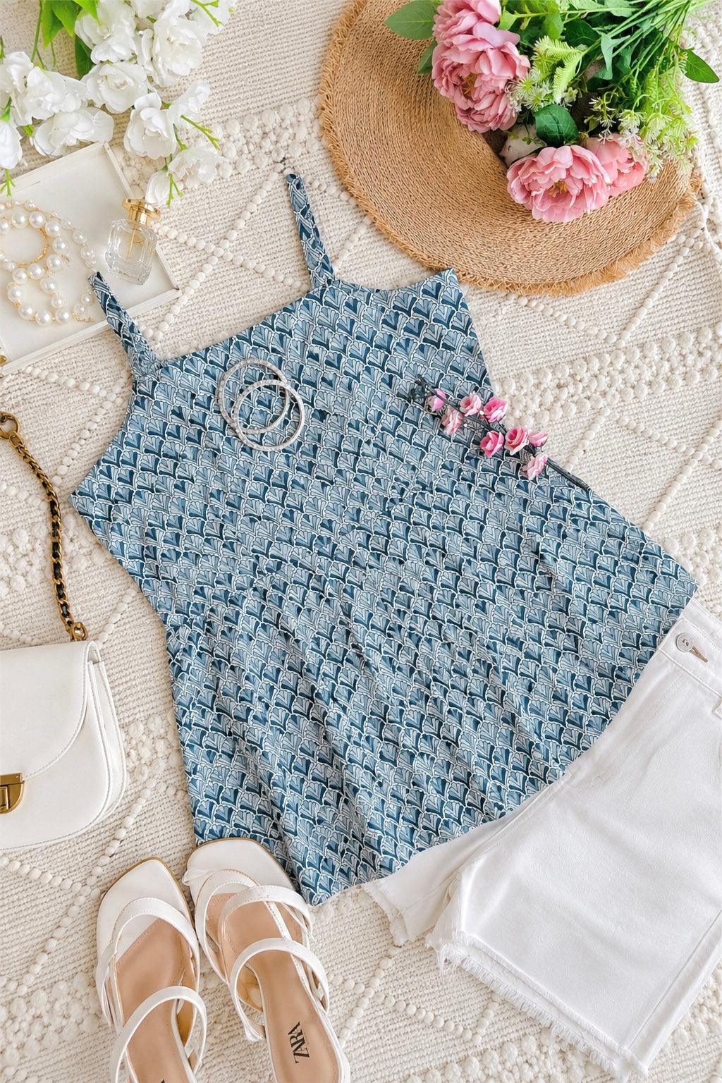 Blush Grey Jaipuri Short Top