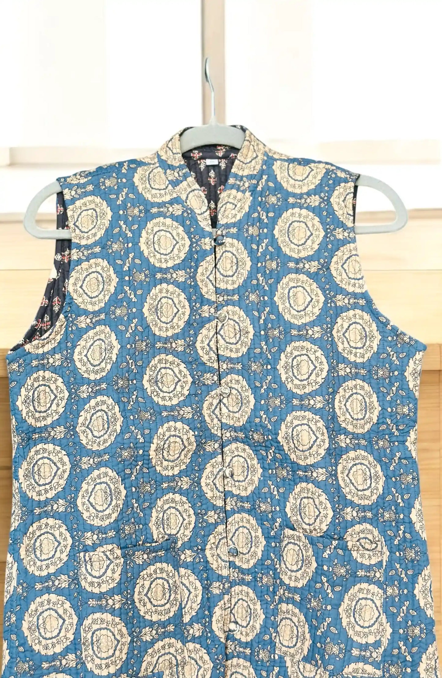 Kalamkari Blue Jaipuri Jacket