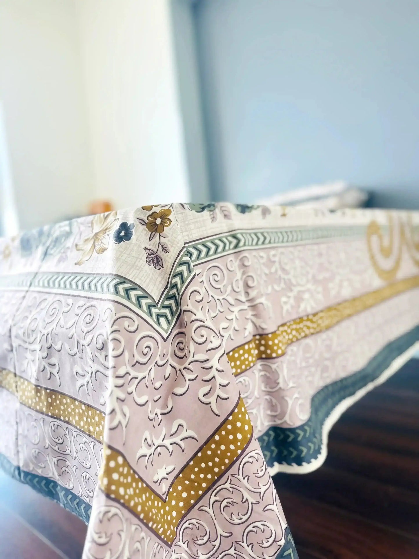 Jaipuri Block Printed Bedsheet