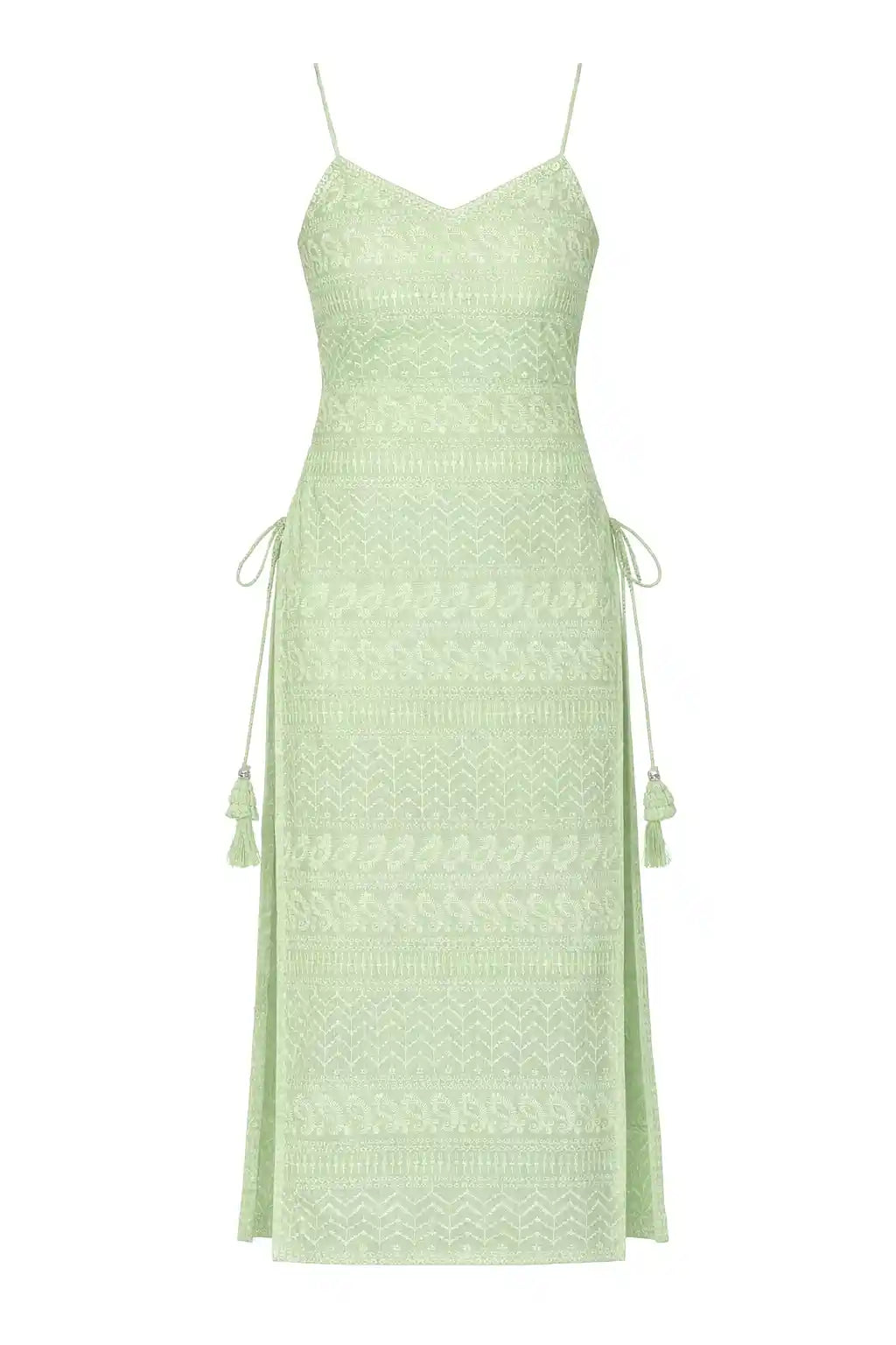 Charm Green Gulnaz Embroidered Kurta